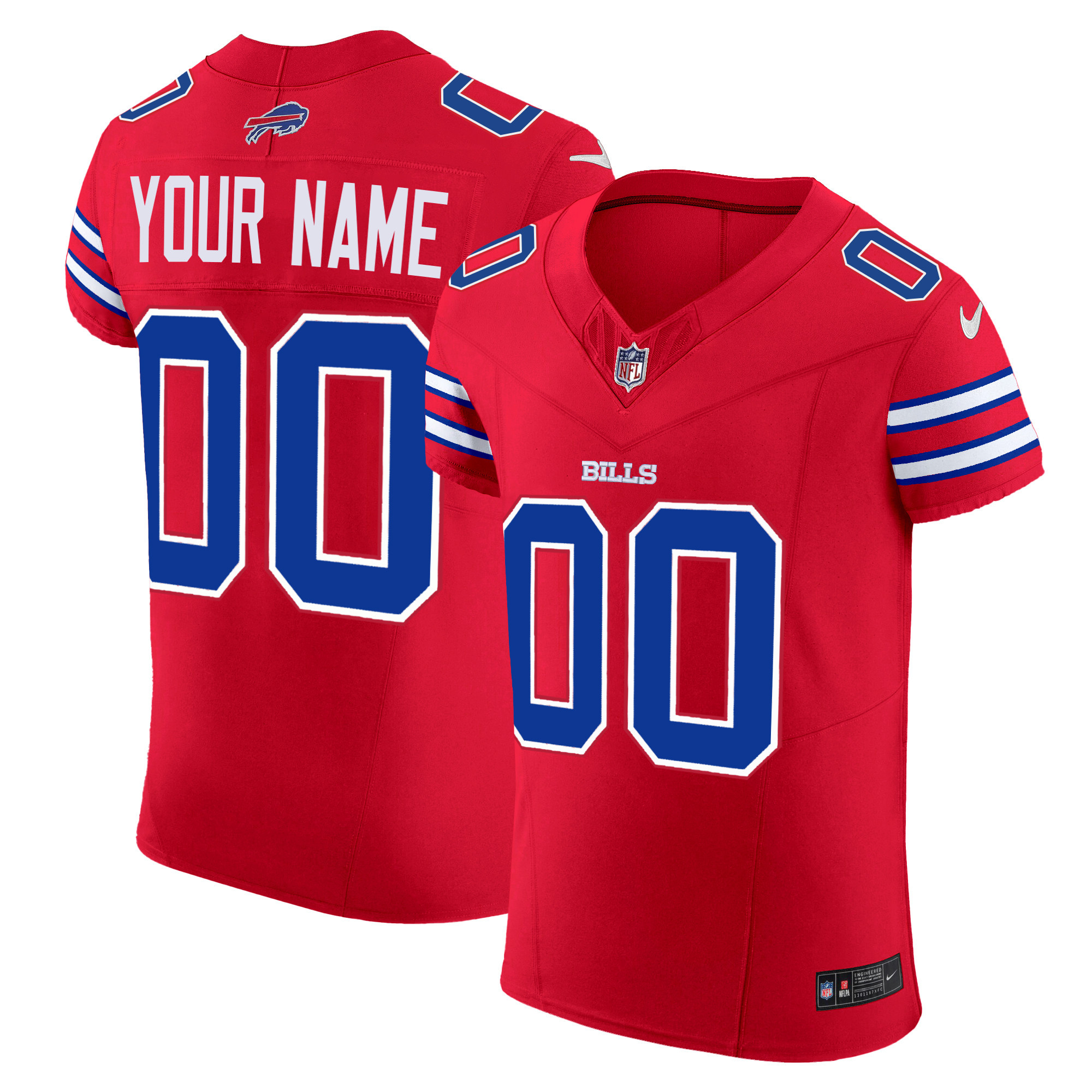 Bills Vapor Elite Custom Jersey - All Stitched - Image 2