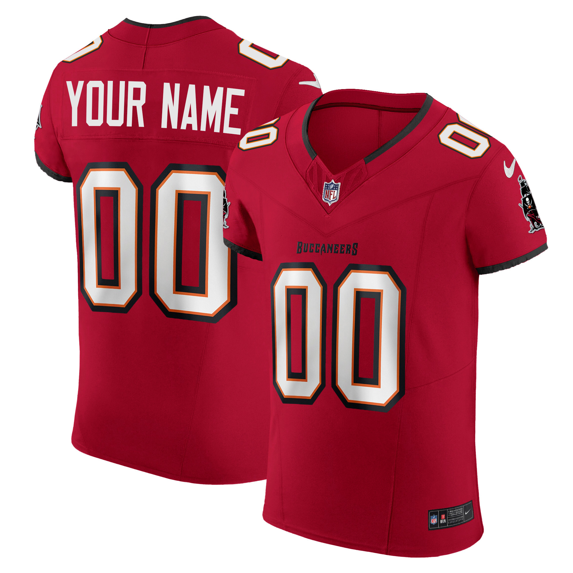 Buccaneers Vapor Elite Custom Jersey - All Stitched