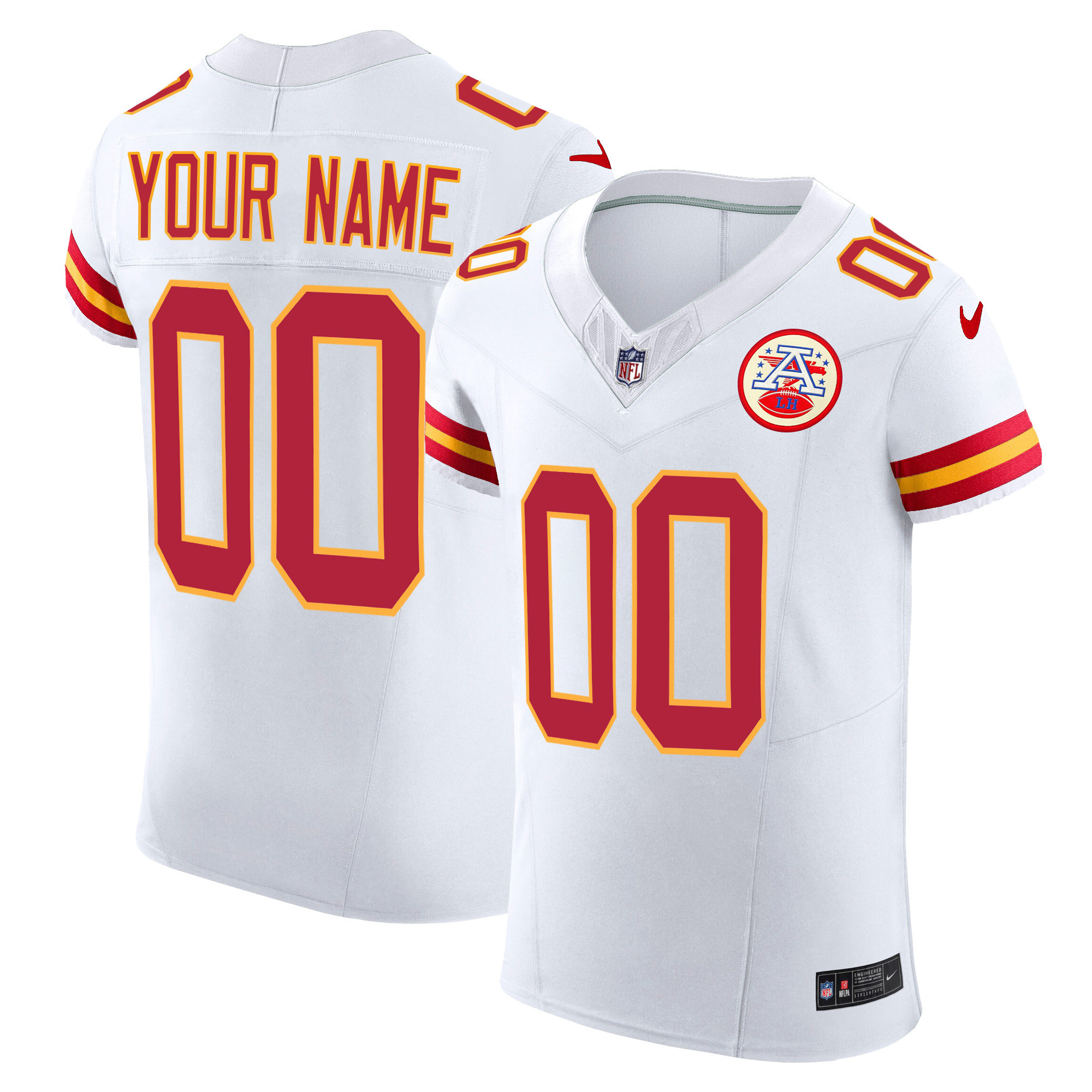Chiefs Vapor Elite Custom Jersey - All Stitched - Image 2