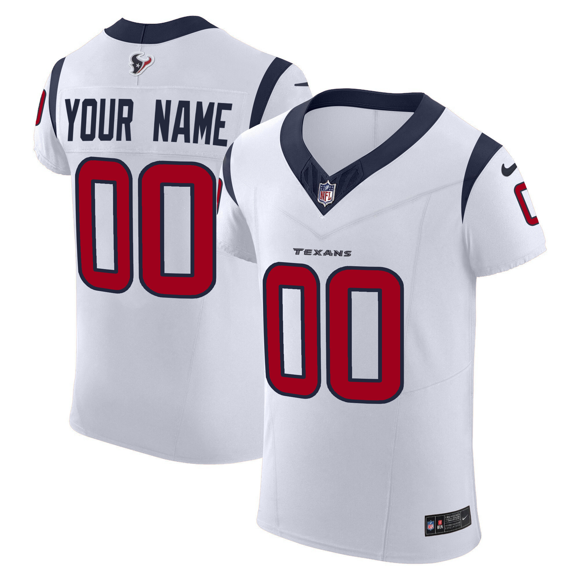 Houston Texans Vapor Elite Custom Jersey - All Stitched - Image 3