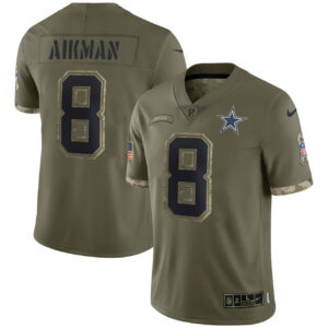Troy Aikman Dallas Cowboys Salute To Service Jersey - All Stitched