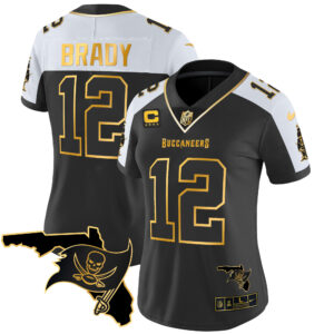 Women's Buccaneers Florida Patch Vapor Gold Jersey - All Stitched