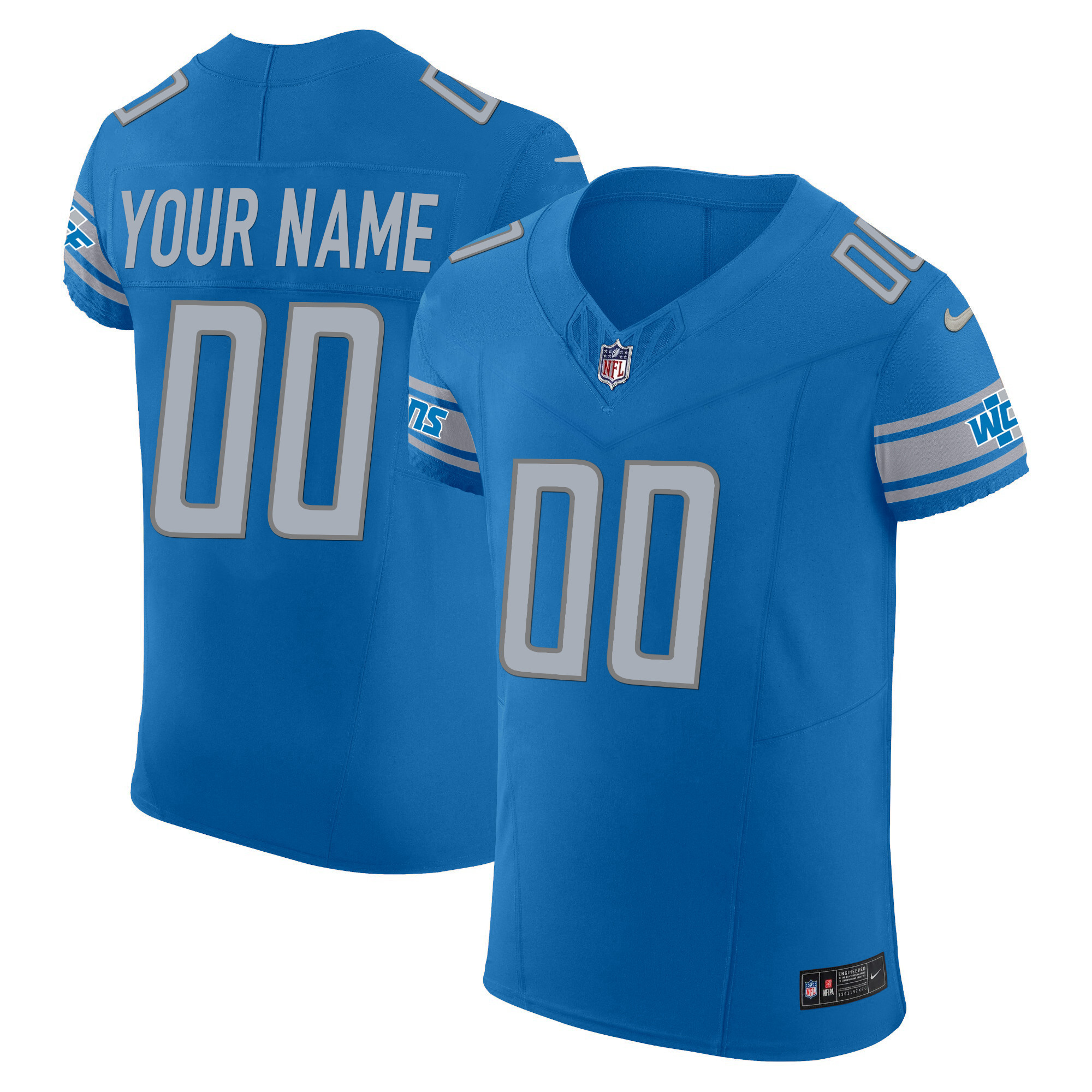 Detroit Lions Vapor Elite Custom Jersey - All Stitched - Image 2