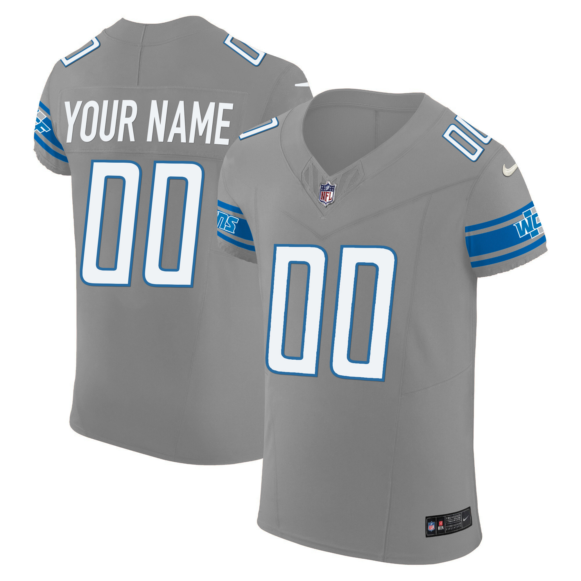 Detroit Lions Vapor Elite Custom Jersey - All Stitched