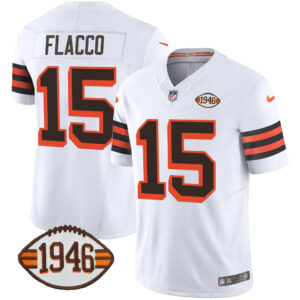 Men's Browns 1946 75th Anniversary Patch Jersey - All Stitched