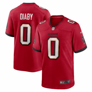 YaYa Diaby Red Tampa Bay Buccaneers Jersey - All Stitched