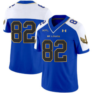 St. Louis Battlehawks Royal Alternate Jersey - All Stitched