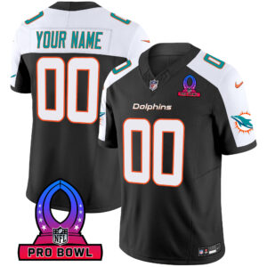 Dolphins 2024 Pro Bowl Patch Vapor Custom Jersey - All Stitched