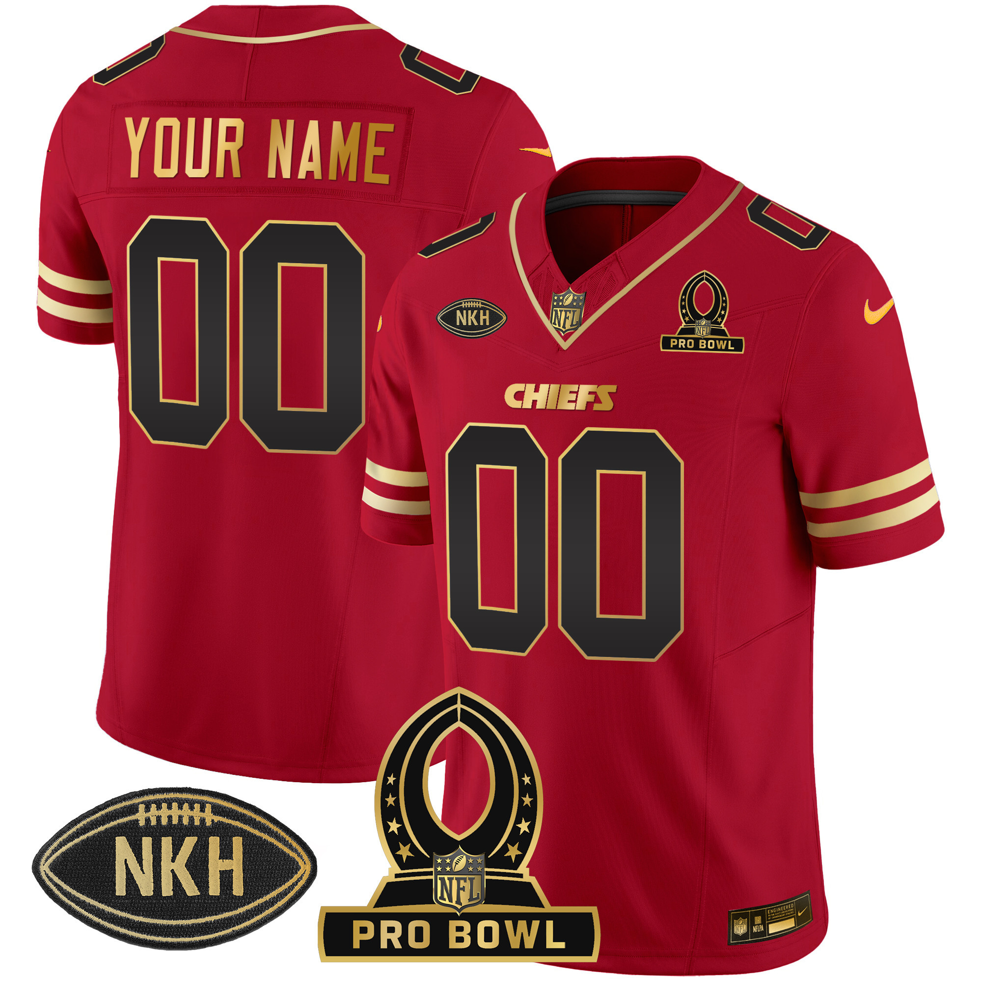 Chiefs 2024 Pro Bowl Patch Vapor Jersey - All Stitched - Image 3