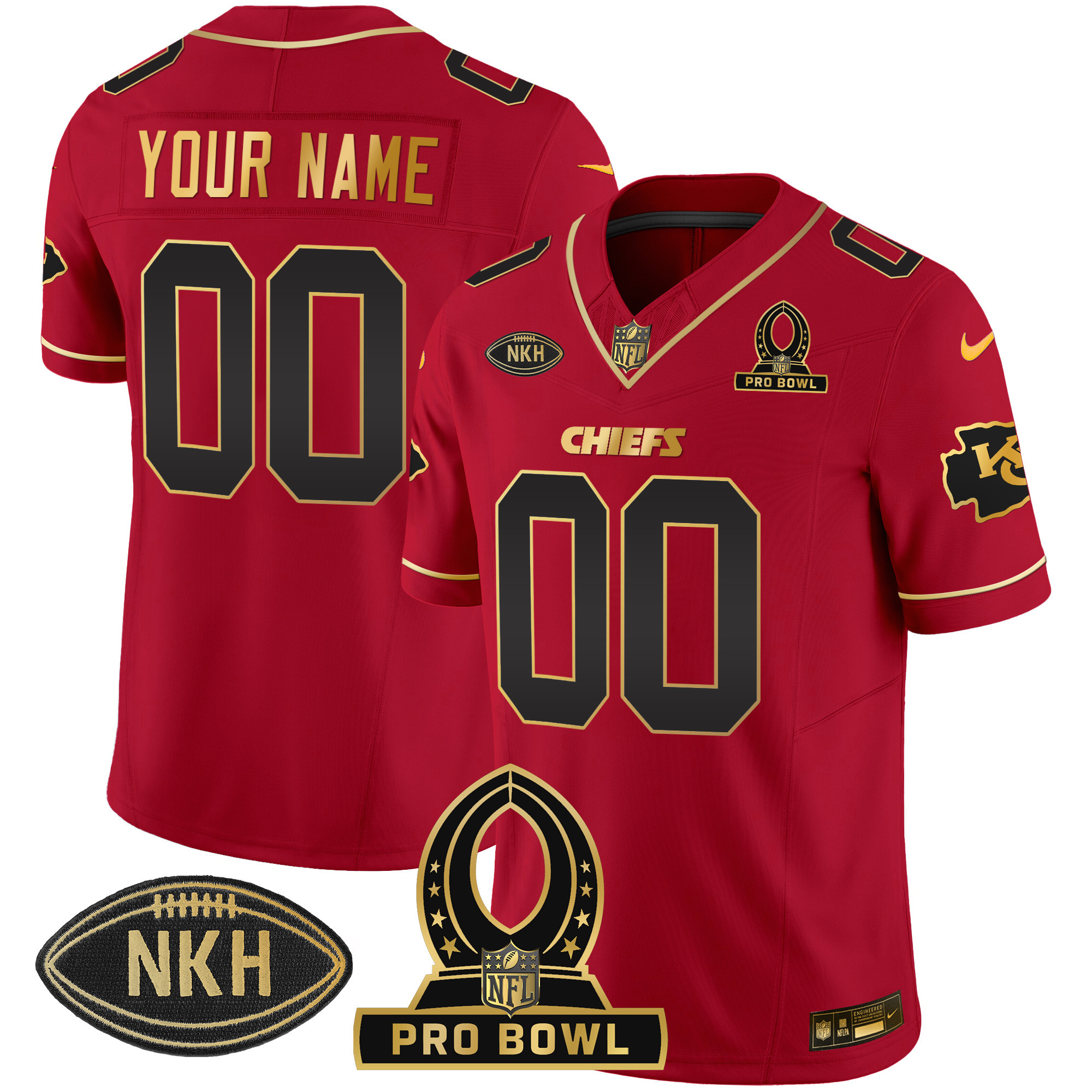 Chiefs 2024 Pro Bowl Patch Vapor Jersey - All Stitched - Image 4