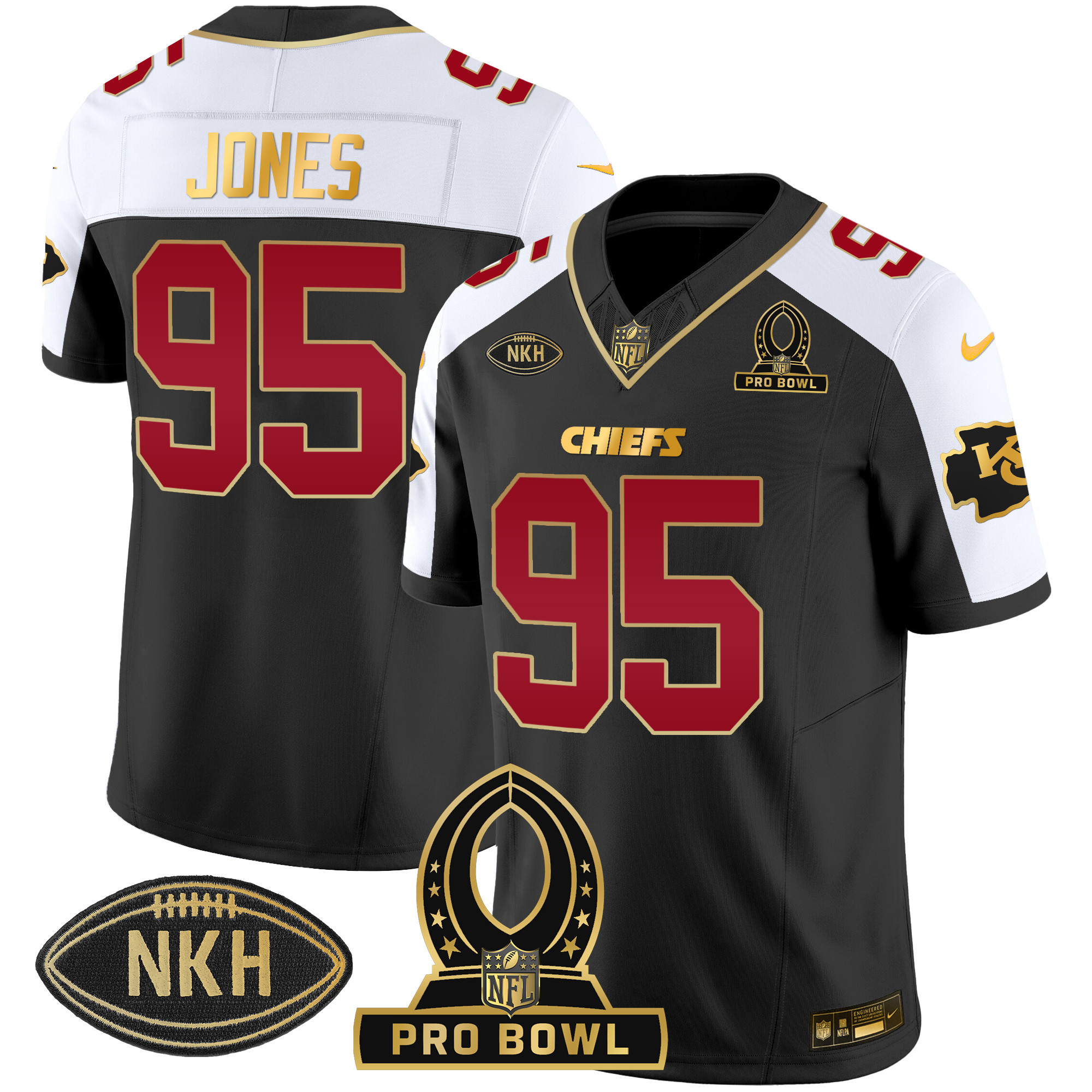 Men's Chiefs 2024 Pro Bowl Patch Vapor Jersey - All Stitched - Image 5