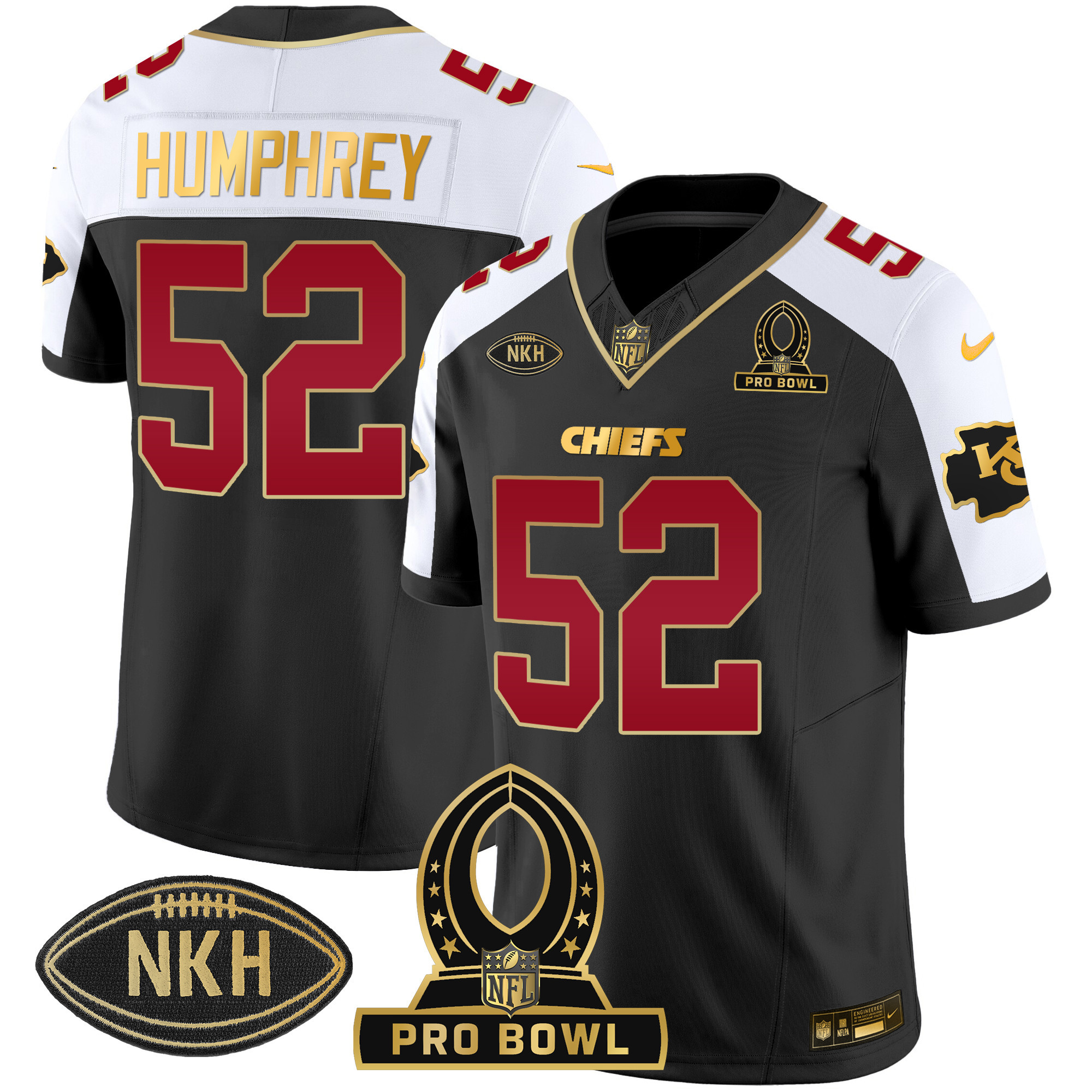 Men's Chiefs 2024 Pro Bowl Patch Vapor Jersey - All Stitched - Image 3