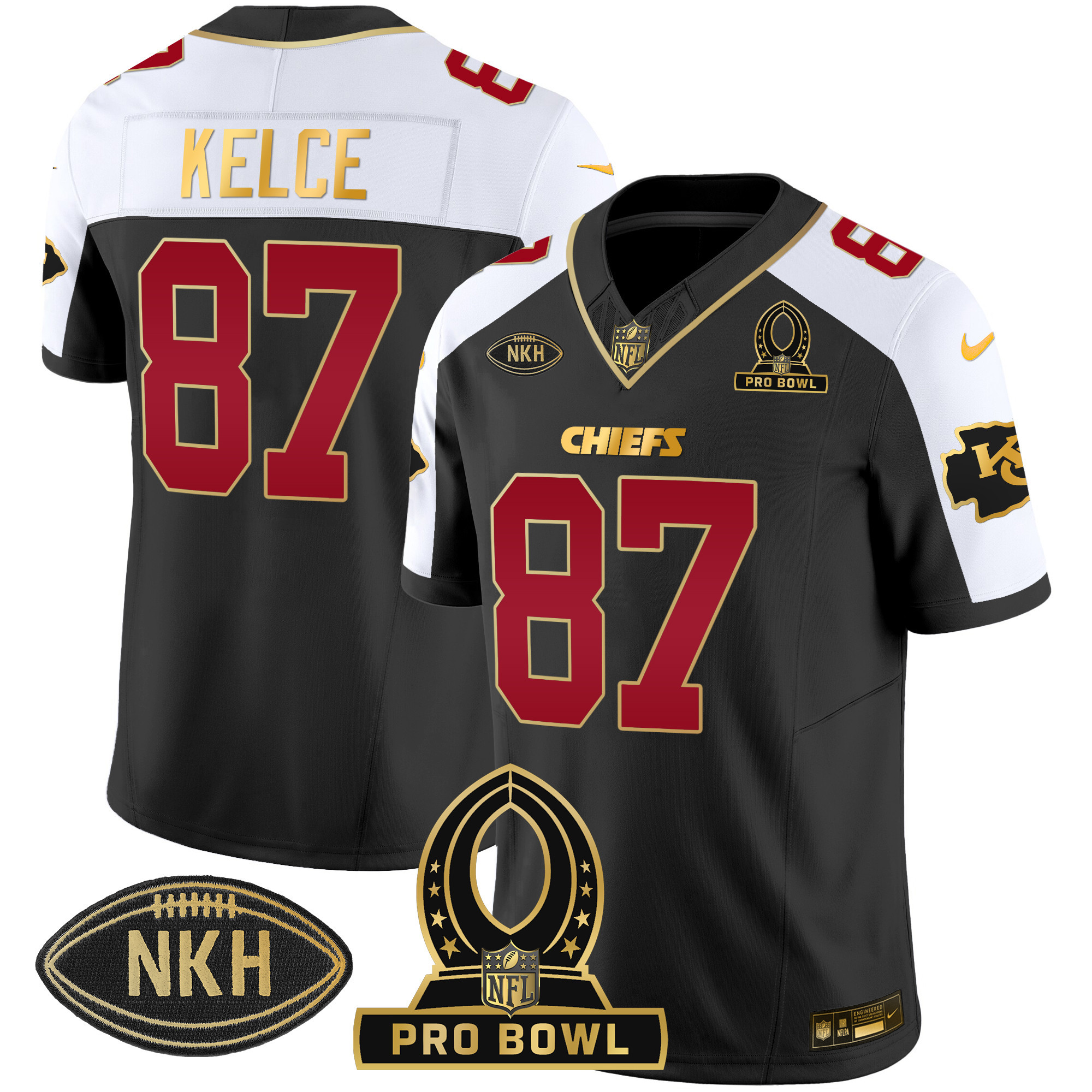 Men's Chiefs 2024 Pro Bowl Patch Vapor Jersey - All Stitched - Image 2