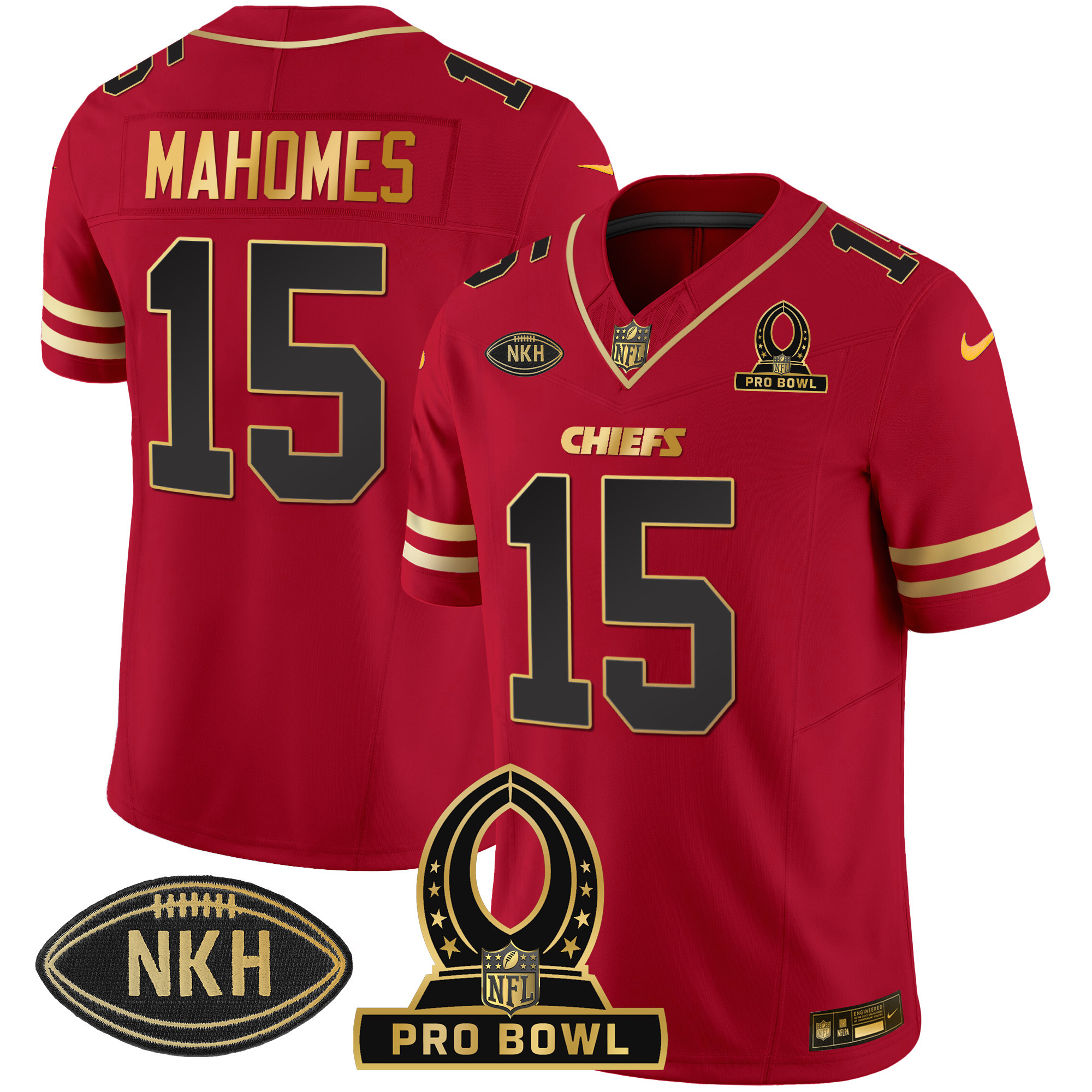 Men's Chiefs 2024 Pro Bowl Patch Vapor Jersey - All Stitched - Image 11