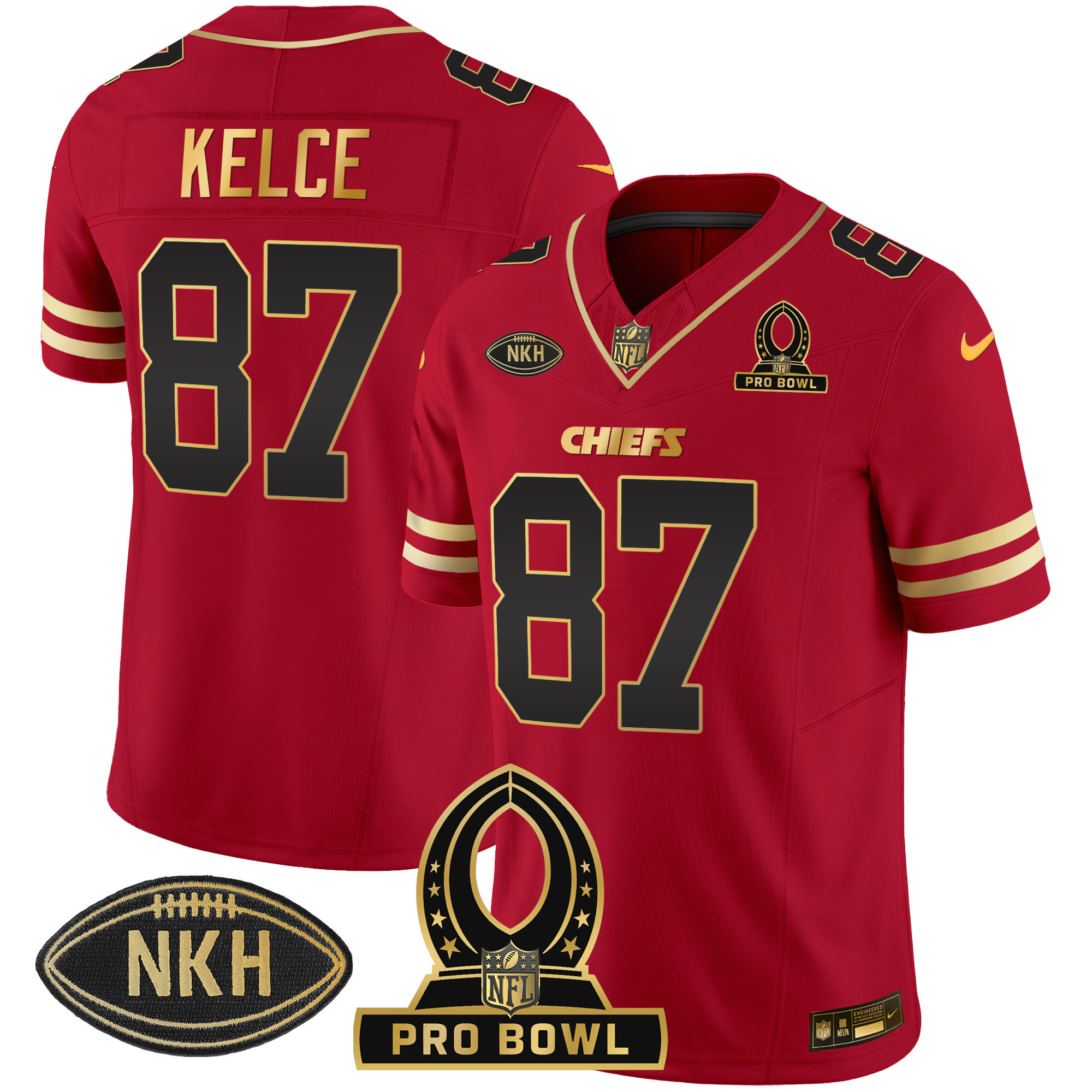 Men's Chiefs 2024 Pro Bowl Patch Vapor Jersey - All Stitched - Image 12