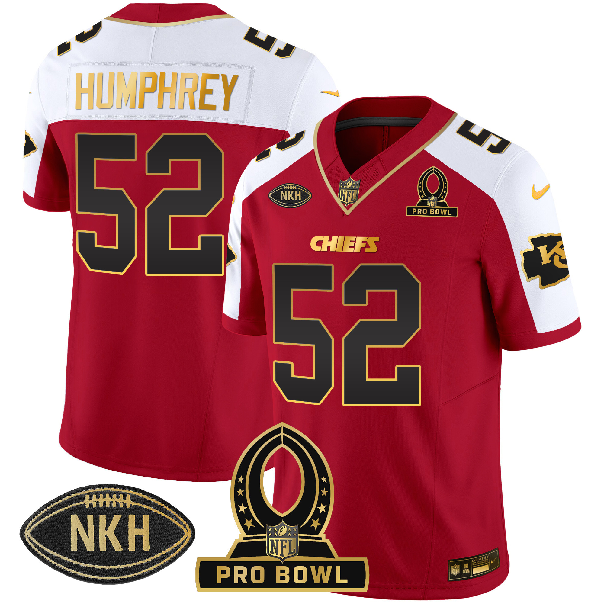 Men's Chiefs 2024 Pro Bowl Patch Vapor Jersey - All Stitched - Image 8