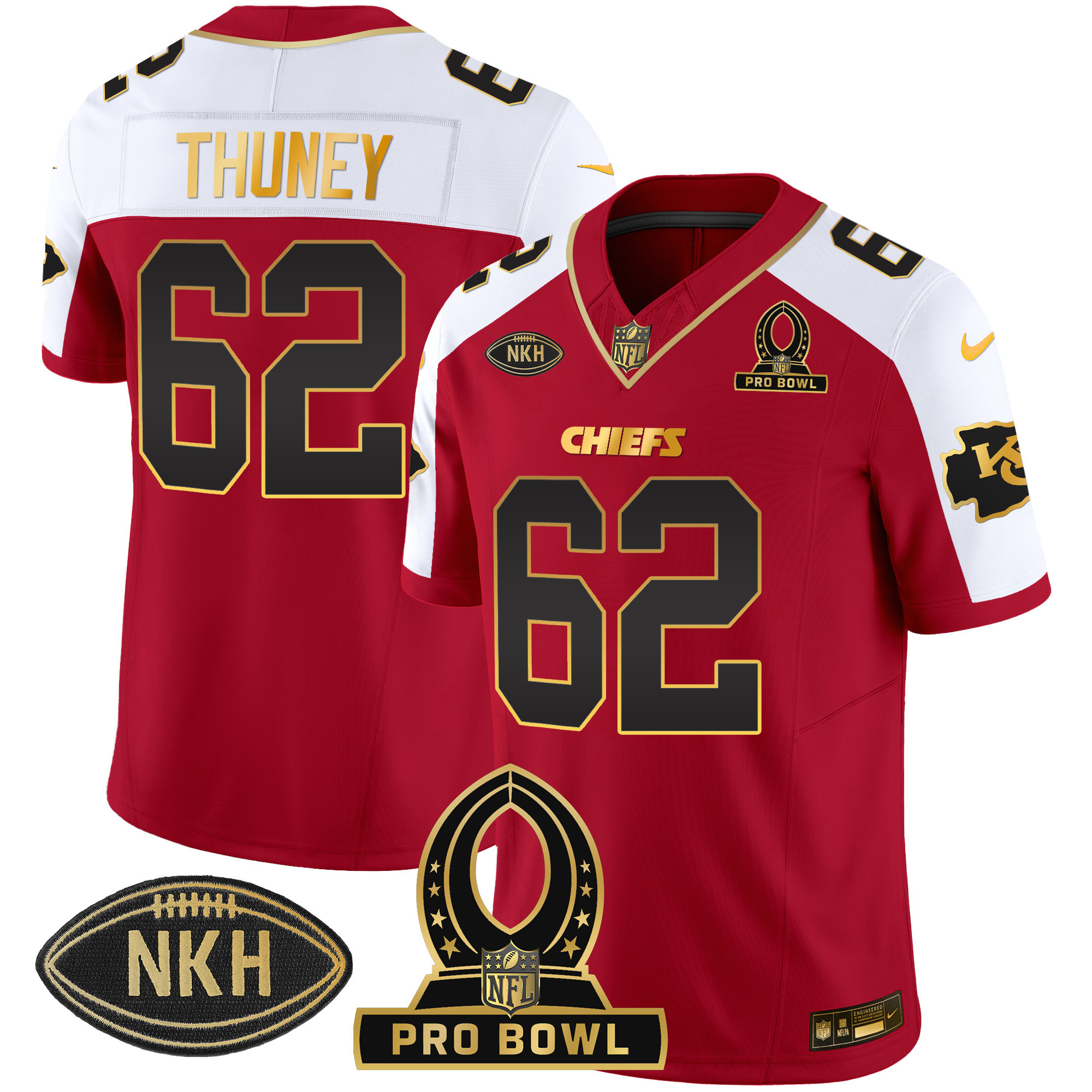 Men's Chiefs 2024 Pro Bowl Patch Vapor Jersey - All Stitched - Image 9