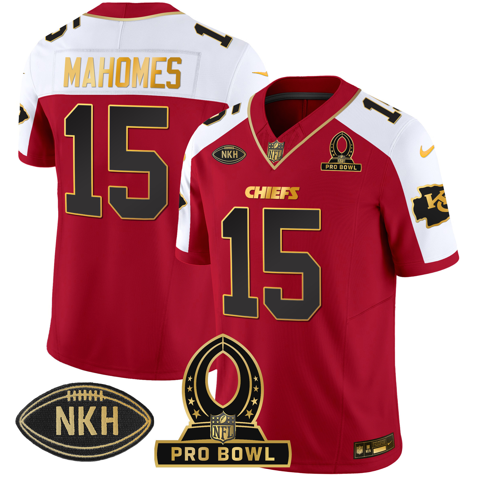 Men's Chiefs 2024 Pro Bowl Patch Vapor Jersey - All Stitched - Image 6