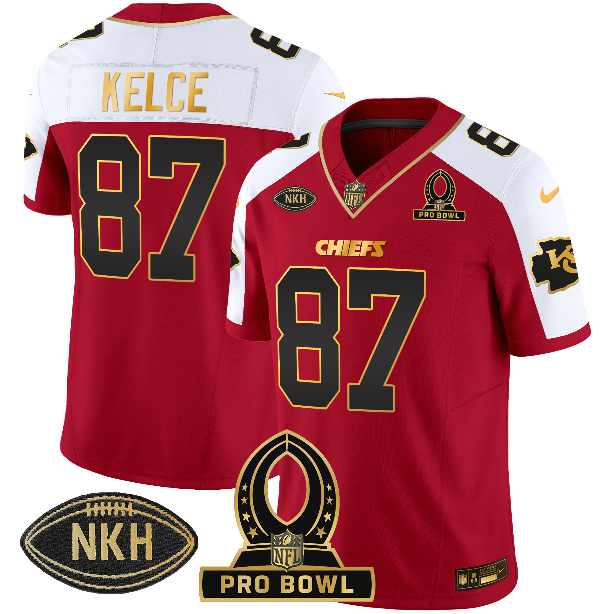 Men's Chiefs 2024 Pro Bowl Patch Vapor Jersey - All Stitched - Image 7