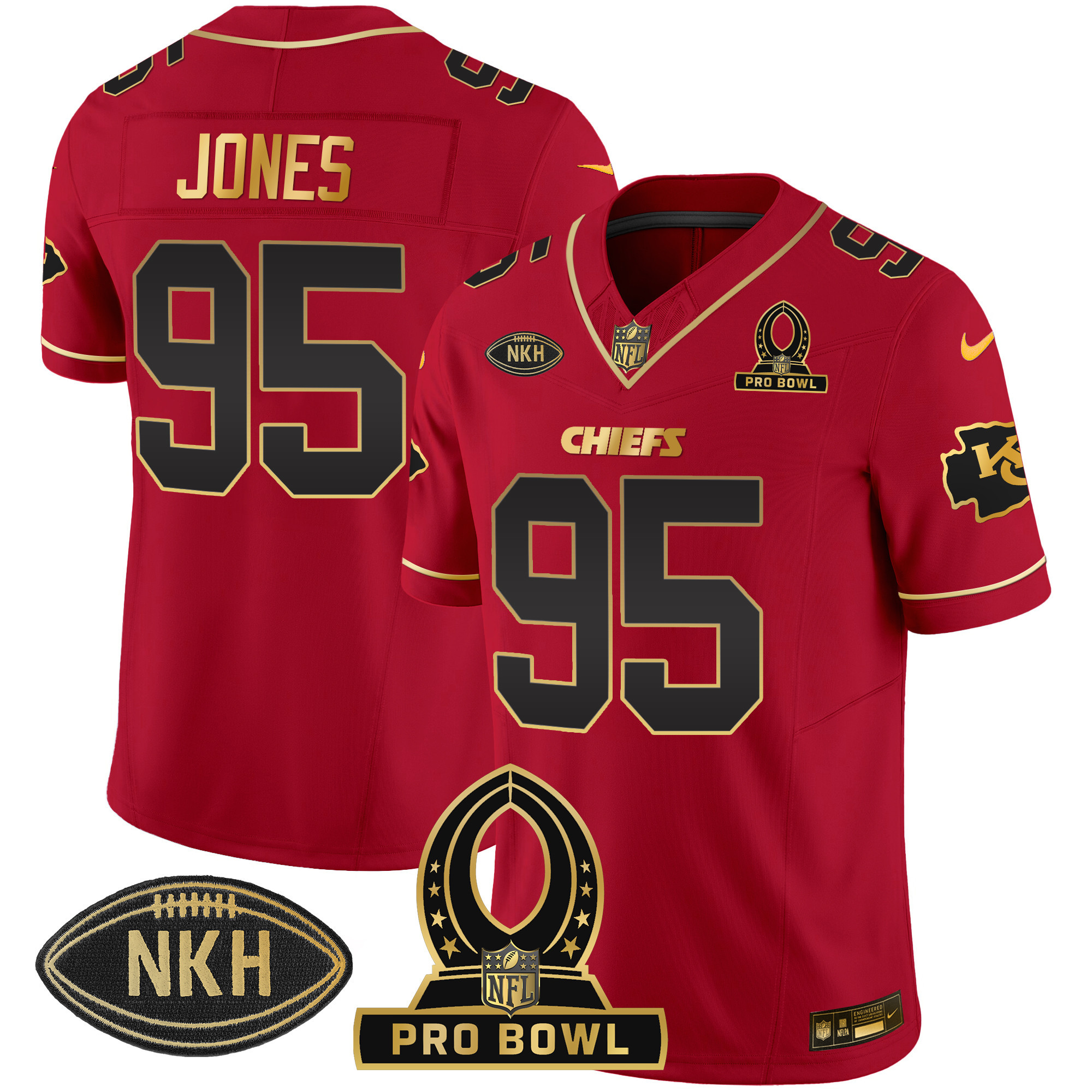 Men's Chiefs 2024 Pro Bowl Patch Vapor Jersey - All Stitched - Image 20