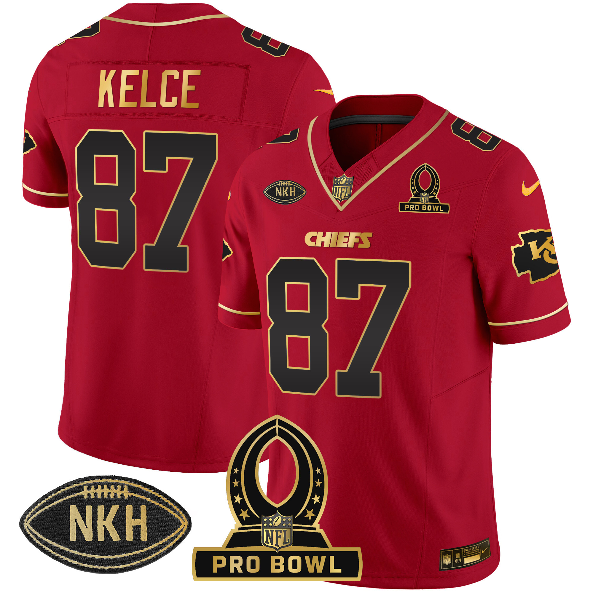 Men's Chiefs 2024 Pro Bowl Patch Vapor Jersey - All Stitched - Image 17