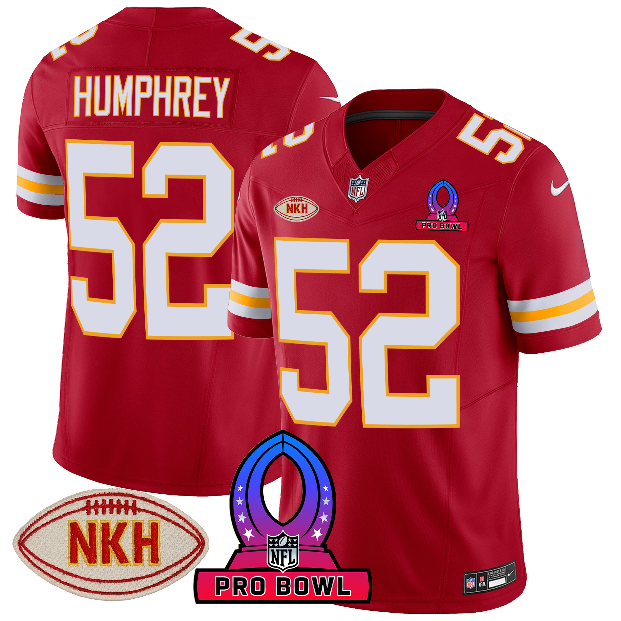 Men's Chiefs 2024 Pro Bowl Patch Vapor Jersey - All Stitched - Image 28