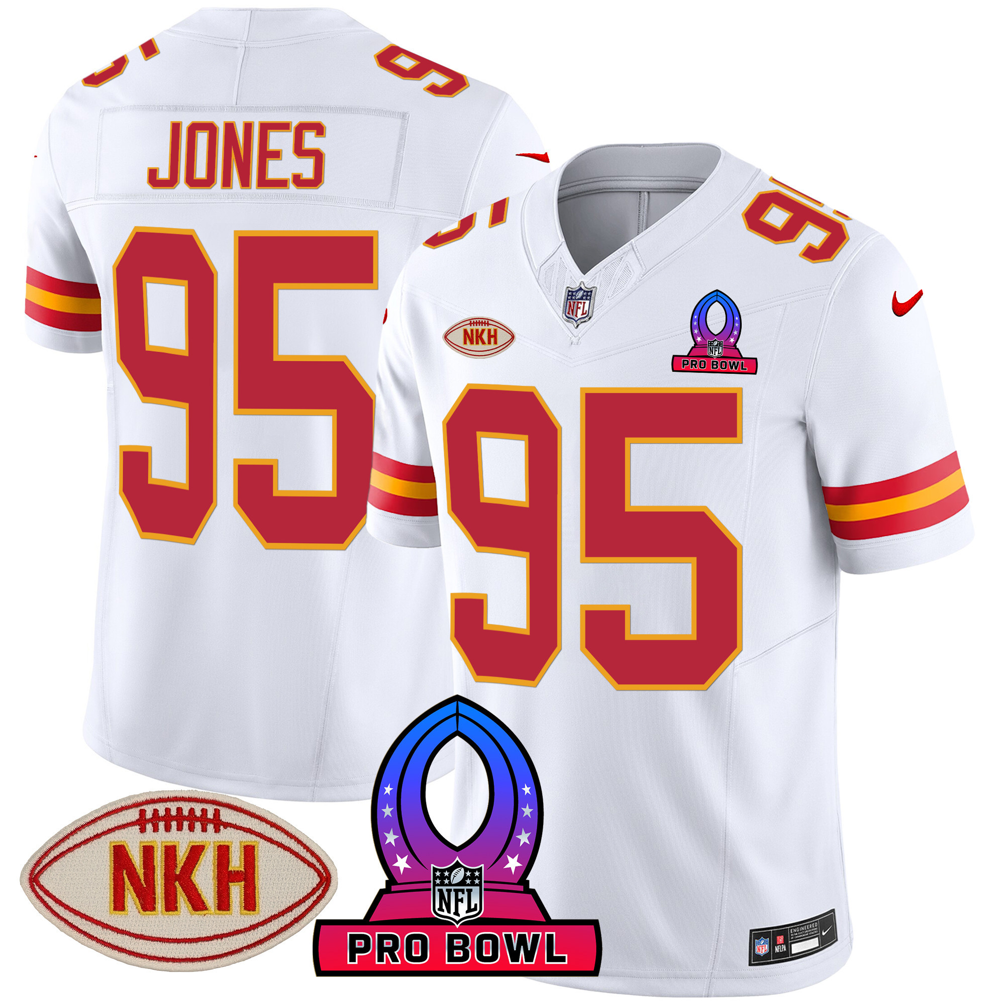 Men's Chiefs 2024 Pro Bowl Patch Vapor Jersey - All Stitched - Image 35