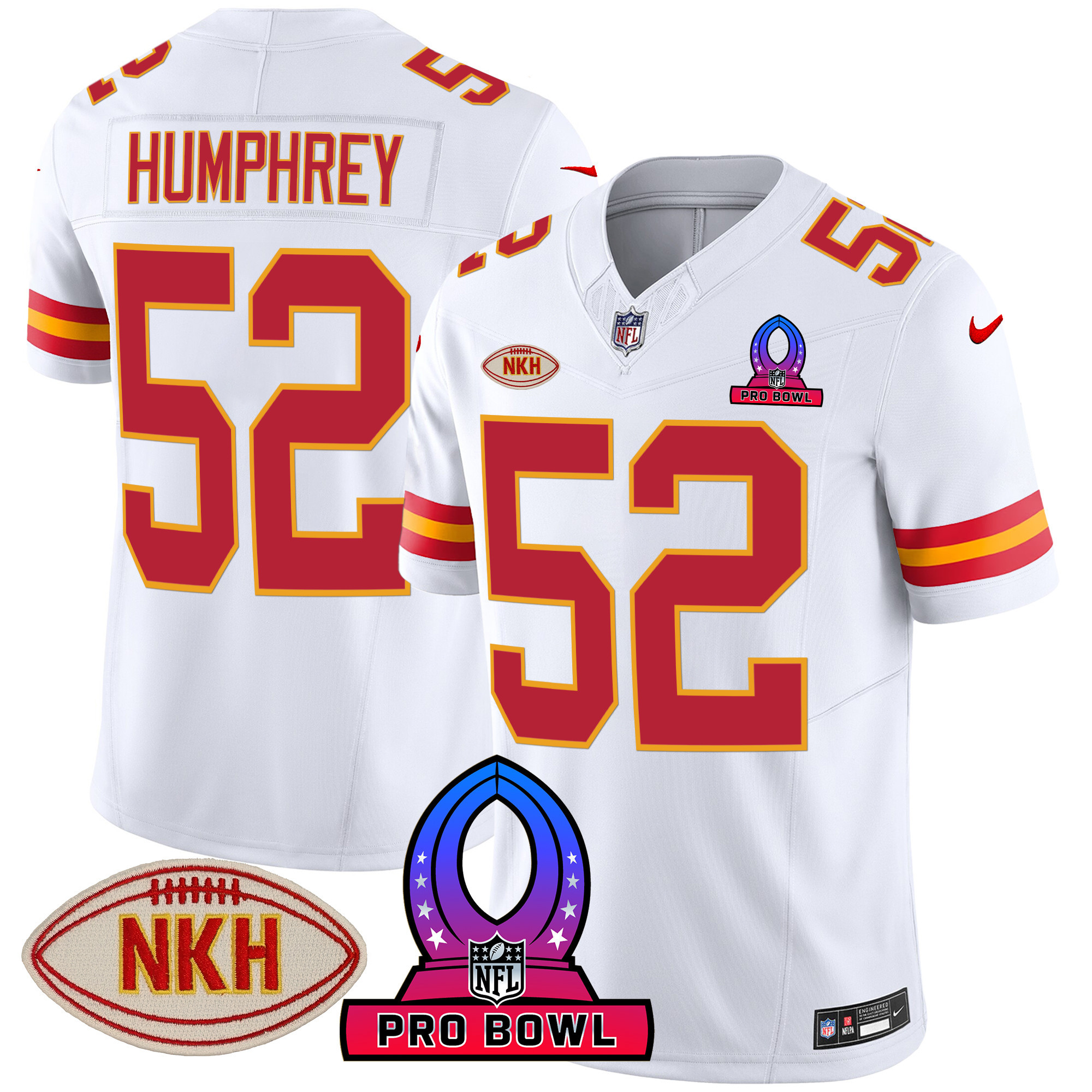 Men's Chiefs 2024 Pro Bowl Patch Vapor Jersey - All Stitched - Image 33