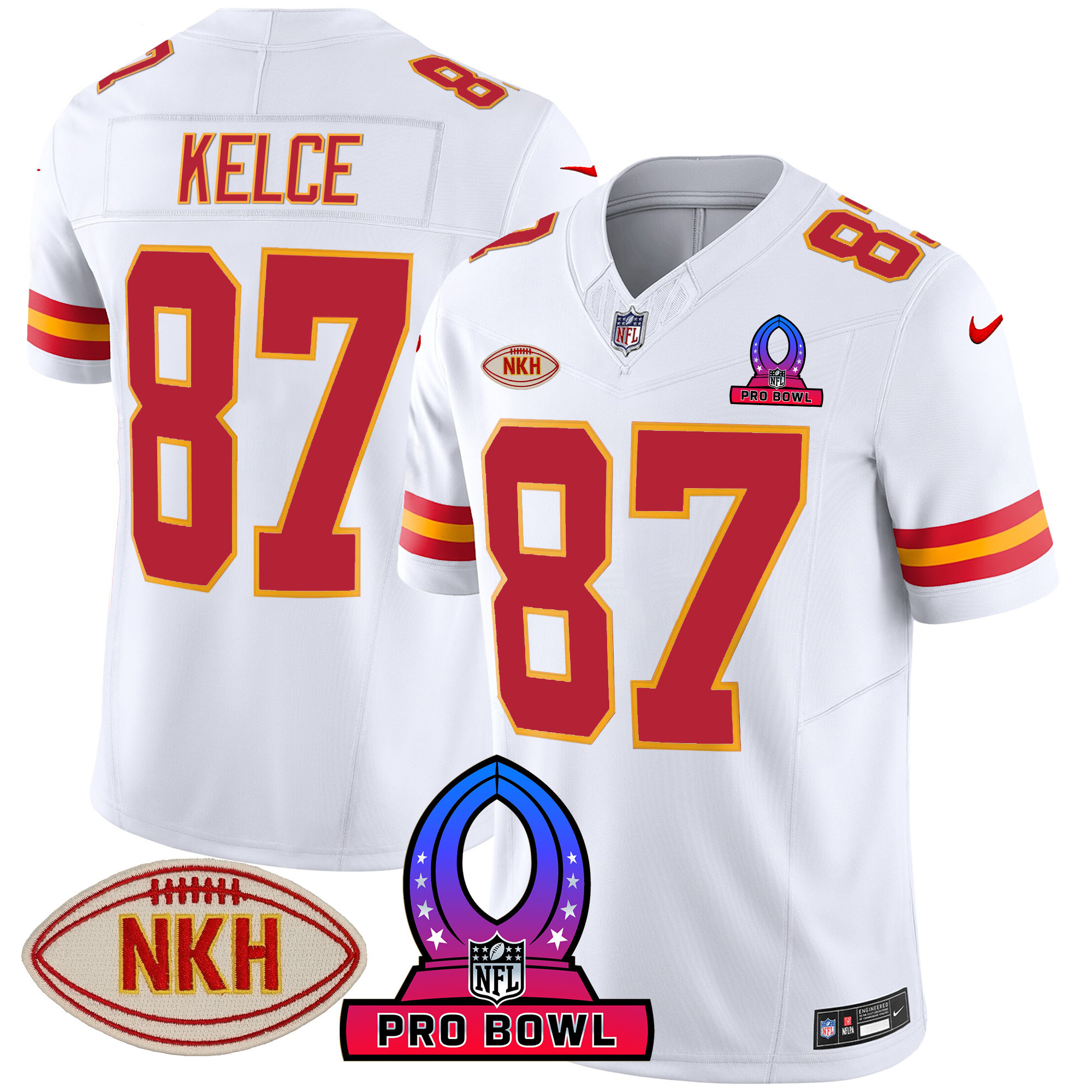 Men's Chiefs 2024 Pro Bowl Patch Vapor Jersey - All Stitched - Image 32