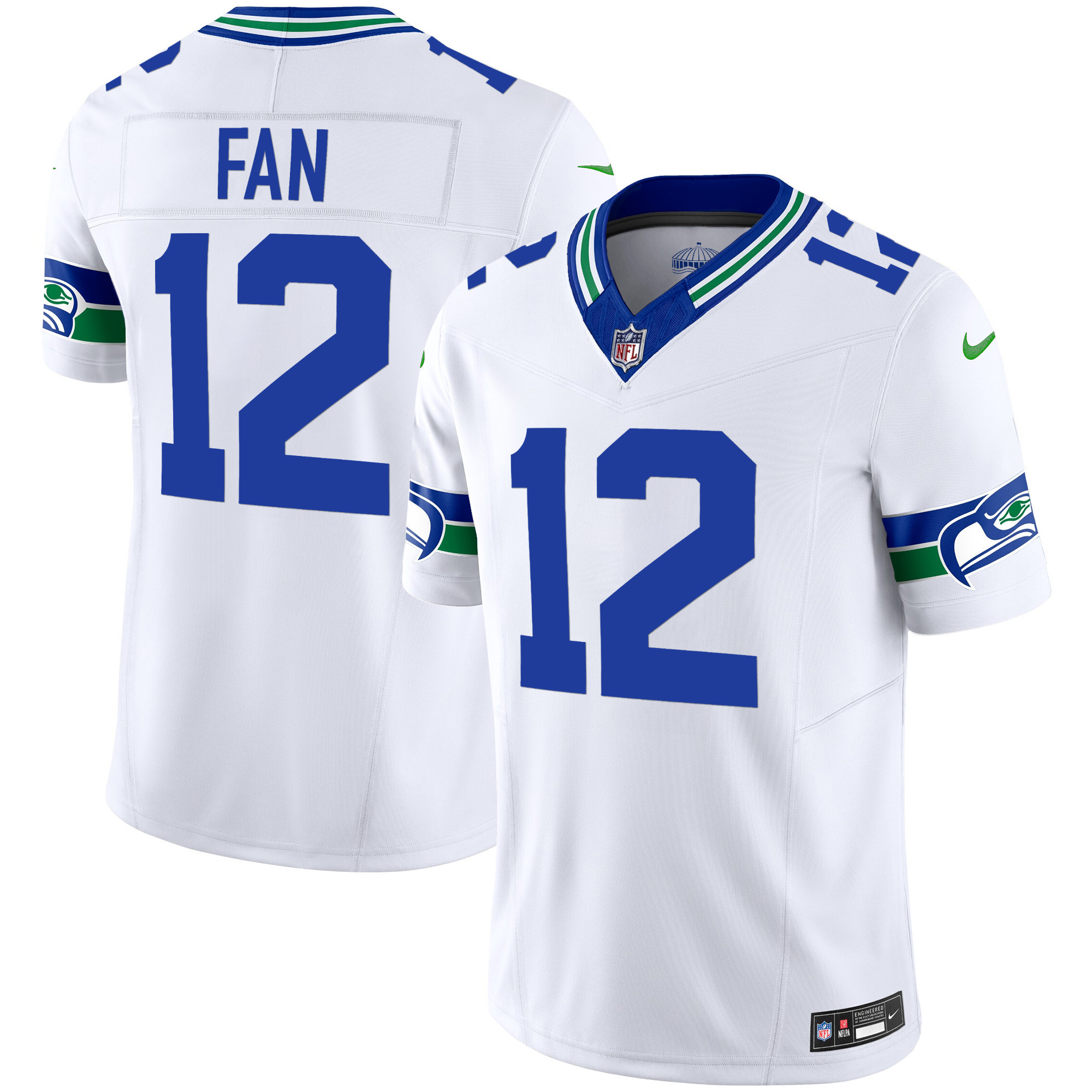 Men's Seahawks Throwback Vapor Limited Jersey - All Stitched - Image 28