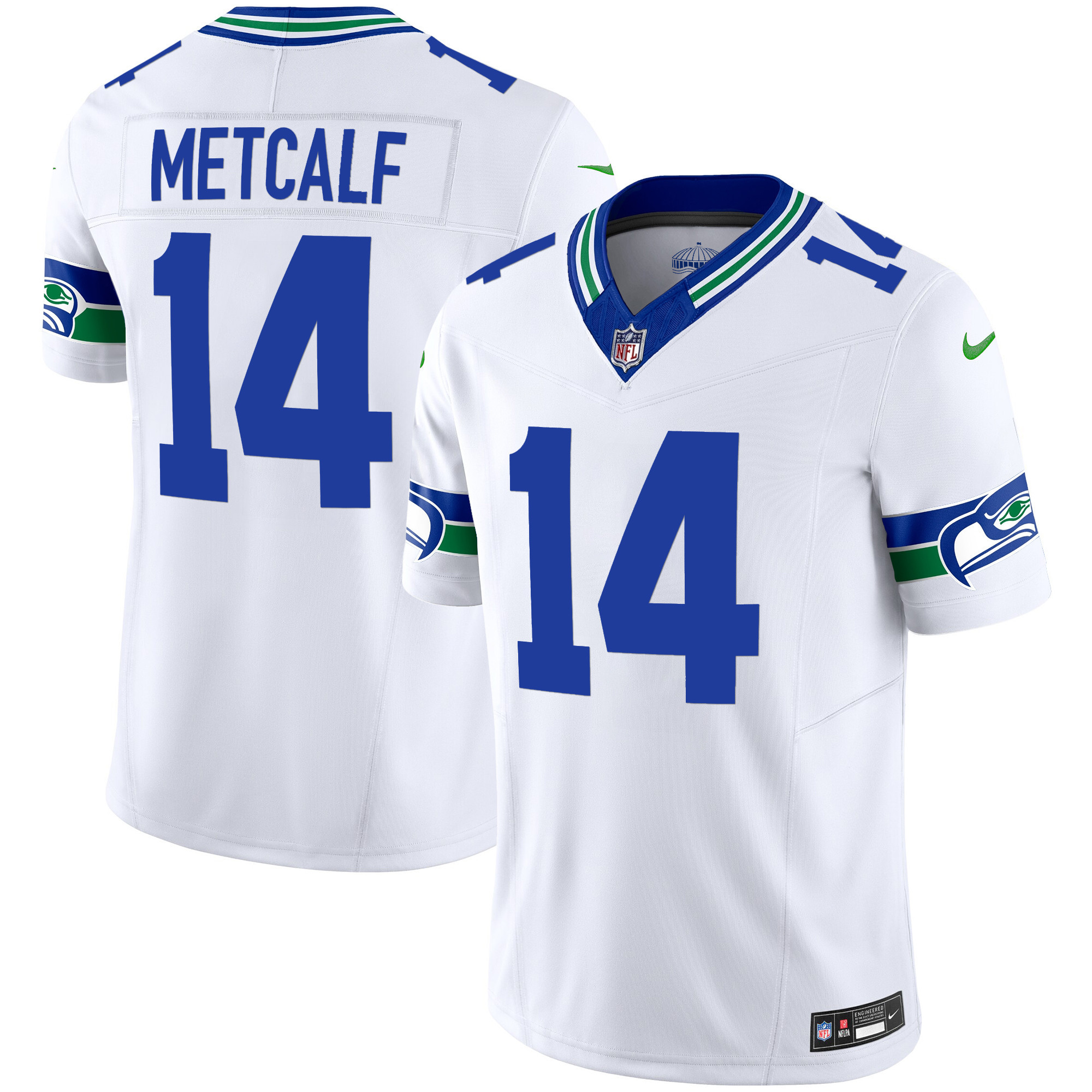 Men's Seahawks Throwback Vapor Limited Jersey - All Stitched - Image 25