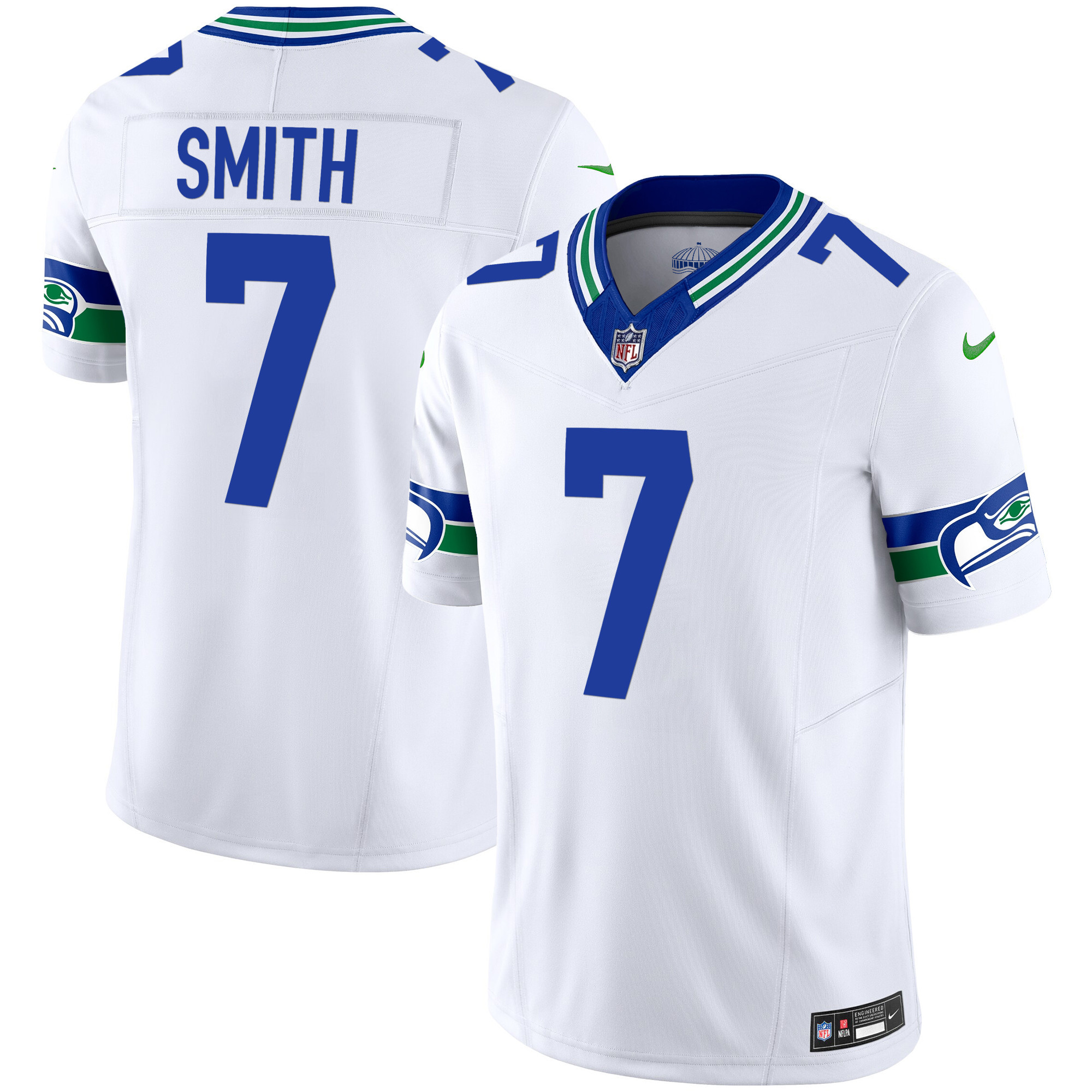 Men's Seahawks Throwback Vapor Limited Jersey - All Stitched - Image 24