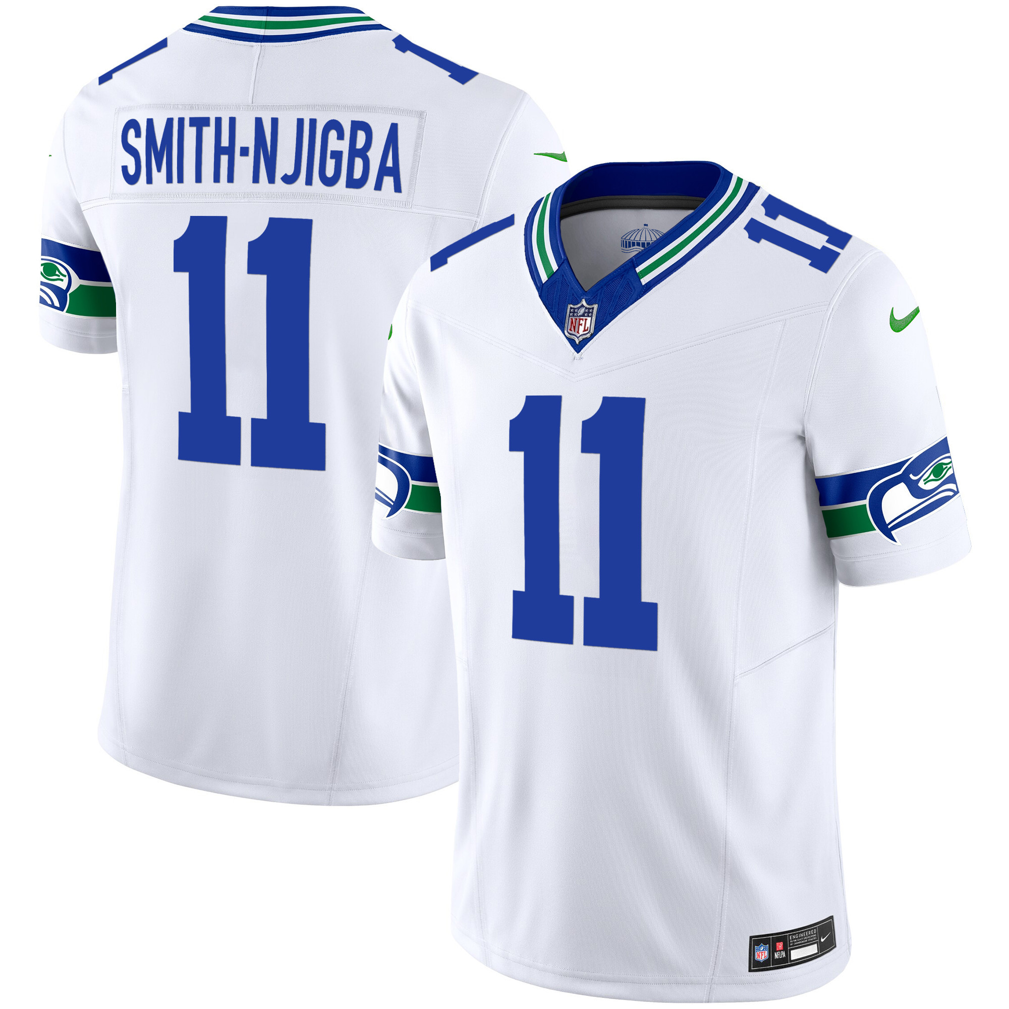 Men's Seahawks Throwback Vapor Limited Jersey - All Stitched - Image 22
