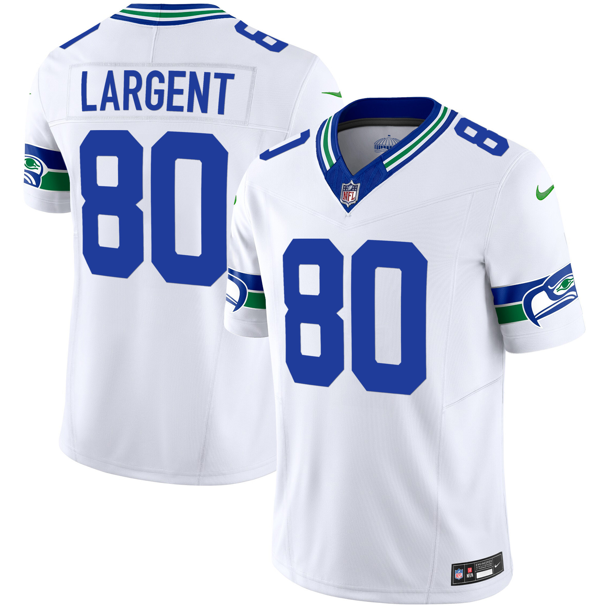 Men's Seahawks Throwback Vapor Limited Jersey - All Stitched - Image 27