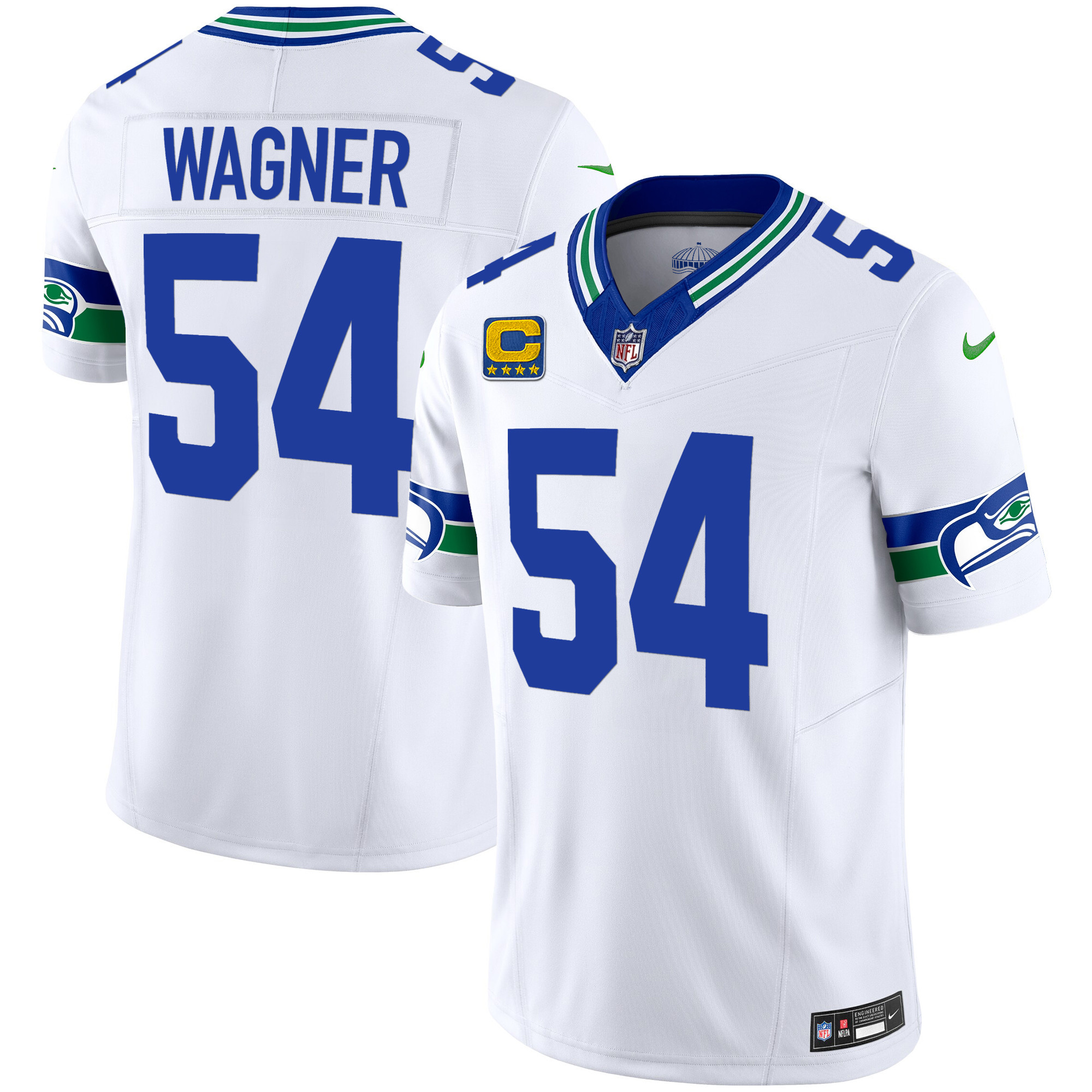 Men's Seahawks Throwback Vapor Limited Jersey - All Stitched - Image 23