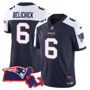 Women's Patriots Bill Belichick 6x Champions Vapor Jersey - All Stitched