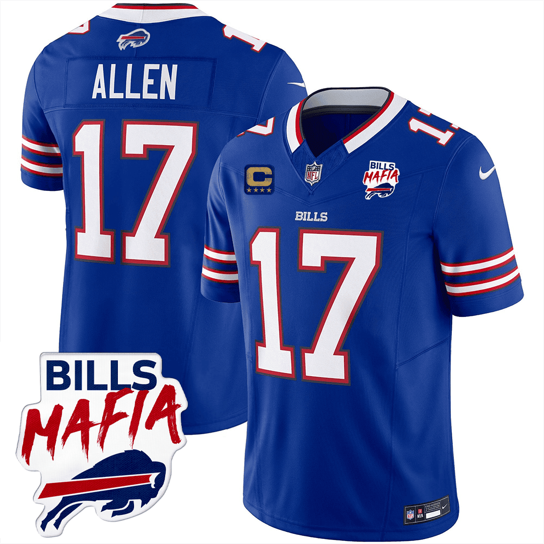 Men’s Buffalo Bills Bills Mafia Patch Limited Jersey - All Stitched - Image 6