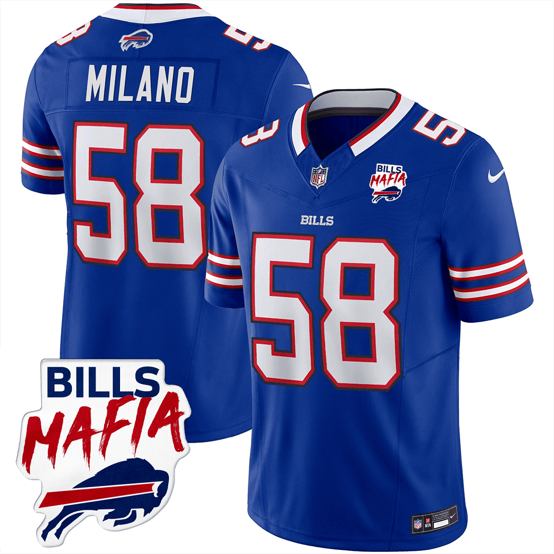 Men’s Buffalo Bills Bills Mafia Patch Limited Jersey - All Stitched - Image 10