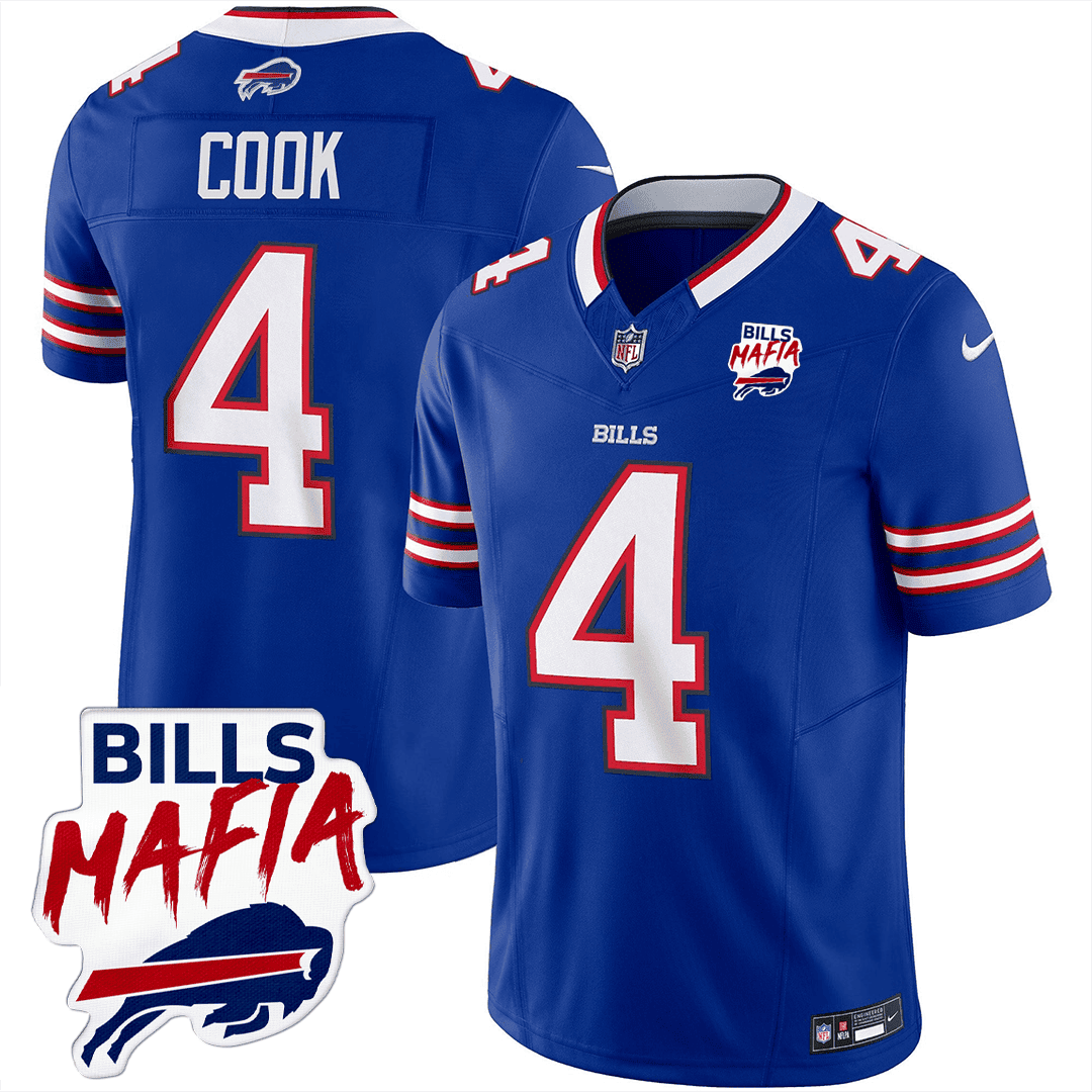 Men’s Buffalo Bills Bills Mafia Patch Limited Jersey - All Stitched - Image 7