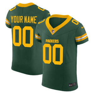 Packers Vapor Elite Custom Jersey - All Stitched