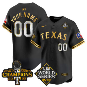 Texas Rangers World Series Champions Vapor Premier Limited Custom Jersey V4 - All Stitched