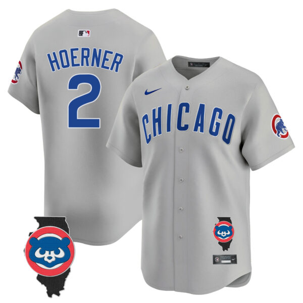 Men's Chicago Cubs Illinois Patch Vapor Premier Limited Jersey V2 - All Stitched - Image 37