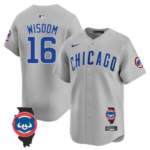 Men's Chicago Cubs Illinois Patch Vapor Premier Limited Jersey V2 - All Stitched - Image 39