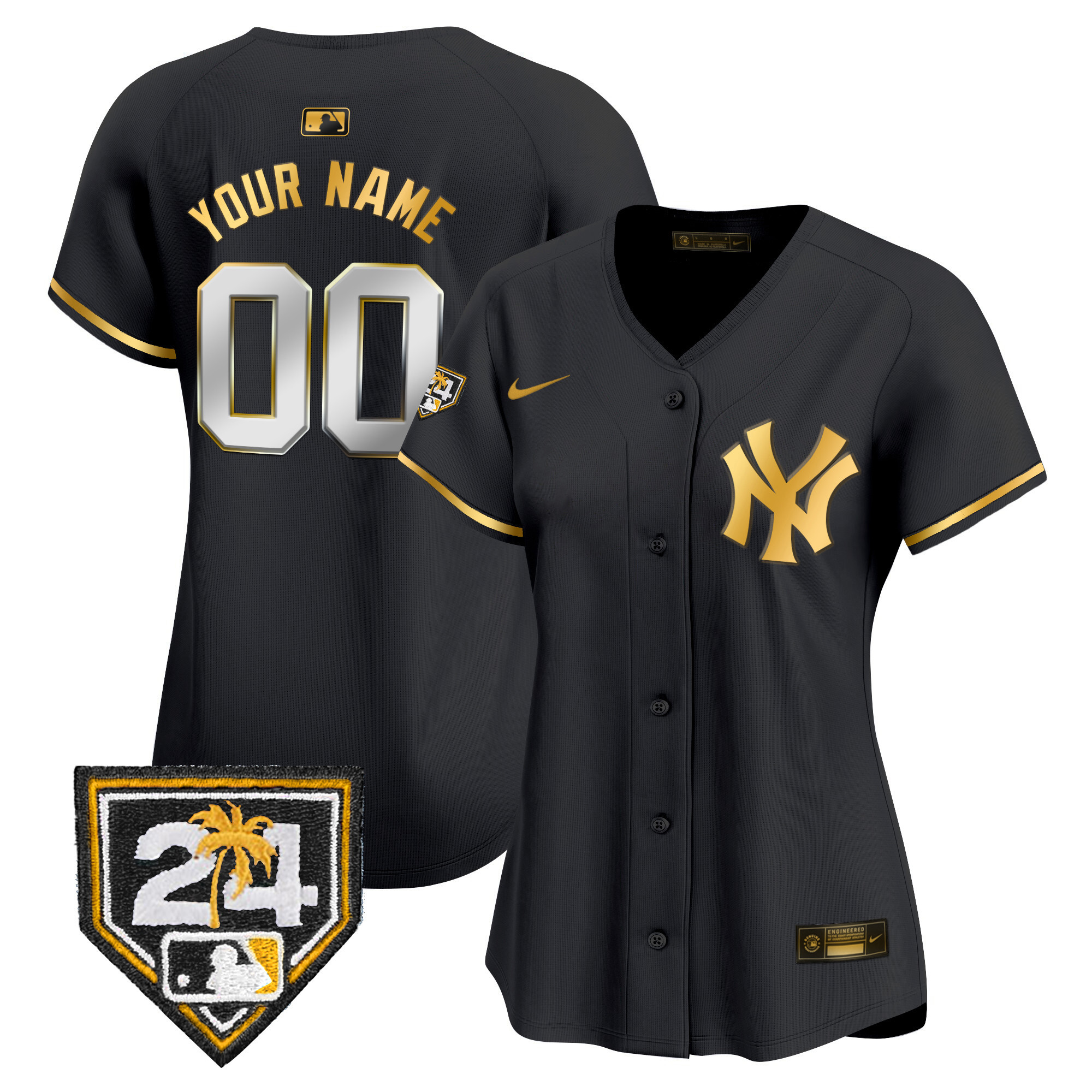 New York Yankees 2024 Spring Training Patch Vapor Premier Limited Custom Jersey - All Stitched - Image 6