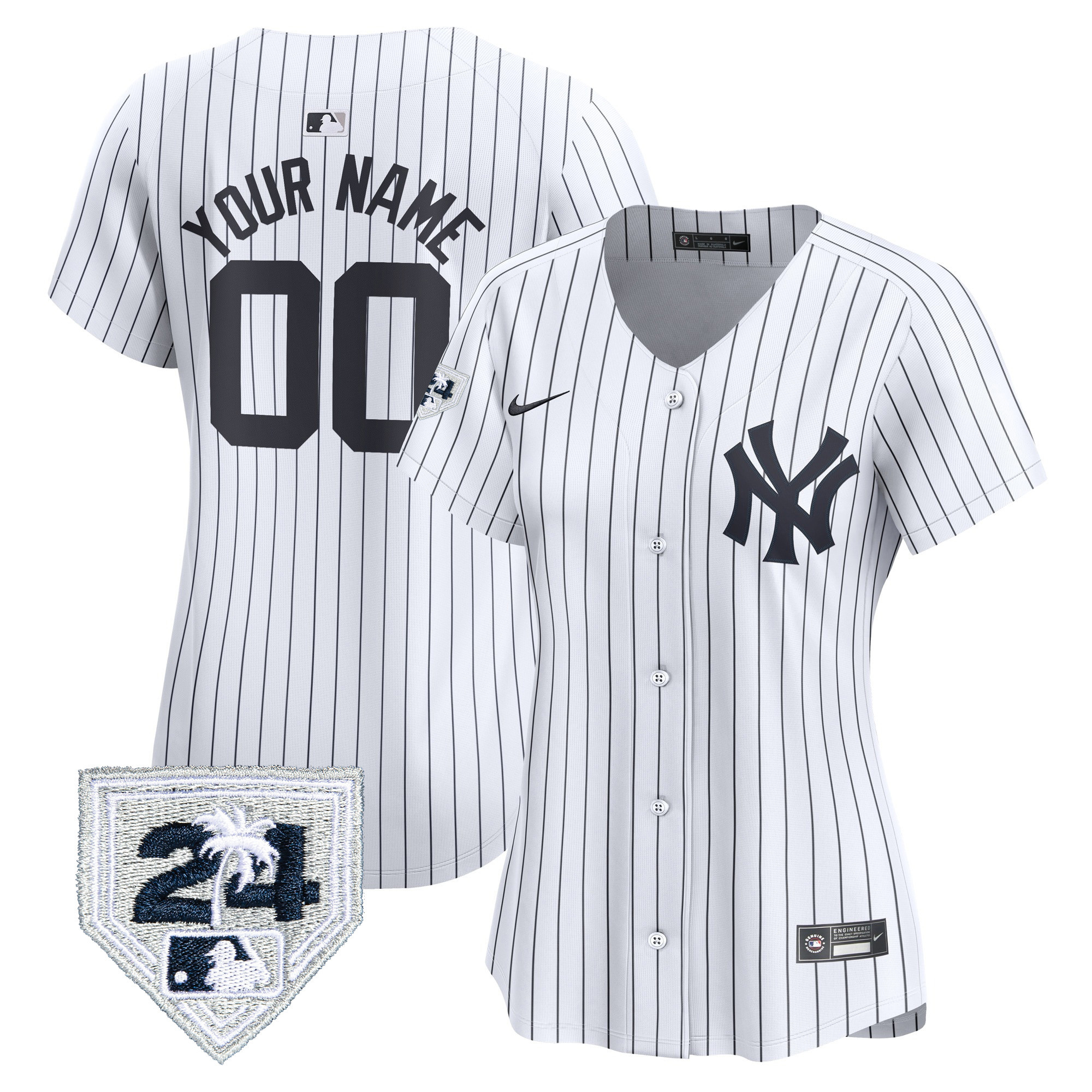 New York Yankees 2024 Spring Training Patch Vapor Premier Limited Custom Jersey - All Stitched - Image 8
