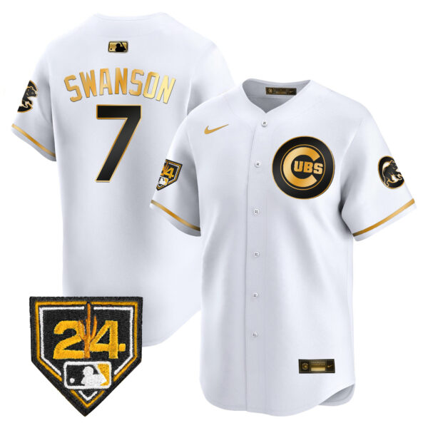 Men's Chicago Cubs 2024 Spring Training Patch Vapor Premier Limited Jersey V2 - All Stitched - Image 9