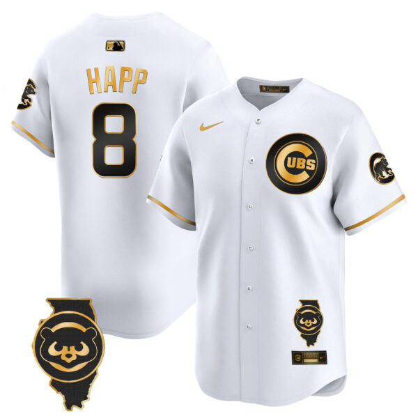 Men's Chicago Cubs Illinois Patch Vapor Premier Limited Jersey V2 - All Stitched - Image 11
