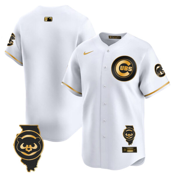 Men's Chicago Cubs Illinois Patch Vapor Premier Limited Jersey V2 - All Stitched - Image 16