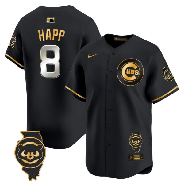Men's Chicago Cubs Illinois Patch Vapor Premier Limited Jersey V2 - All Stitched - Image 3