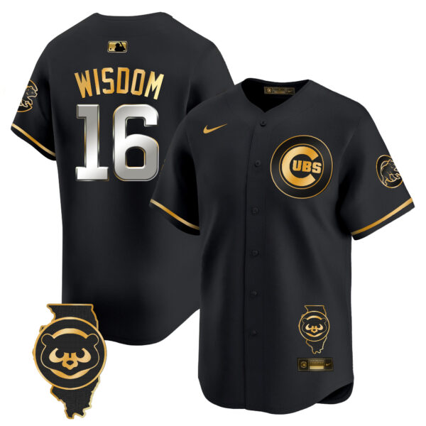 Men's Chicago Cubs Illinois Patch Vapor Premier Limited Jersey V2 - All Stitched - Image 7